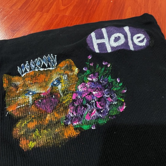 Hole Crying Kitty Tube Top - Picture 3 of 3